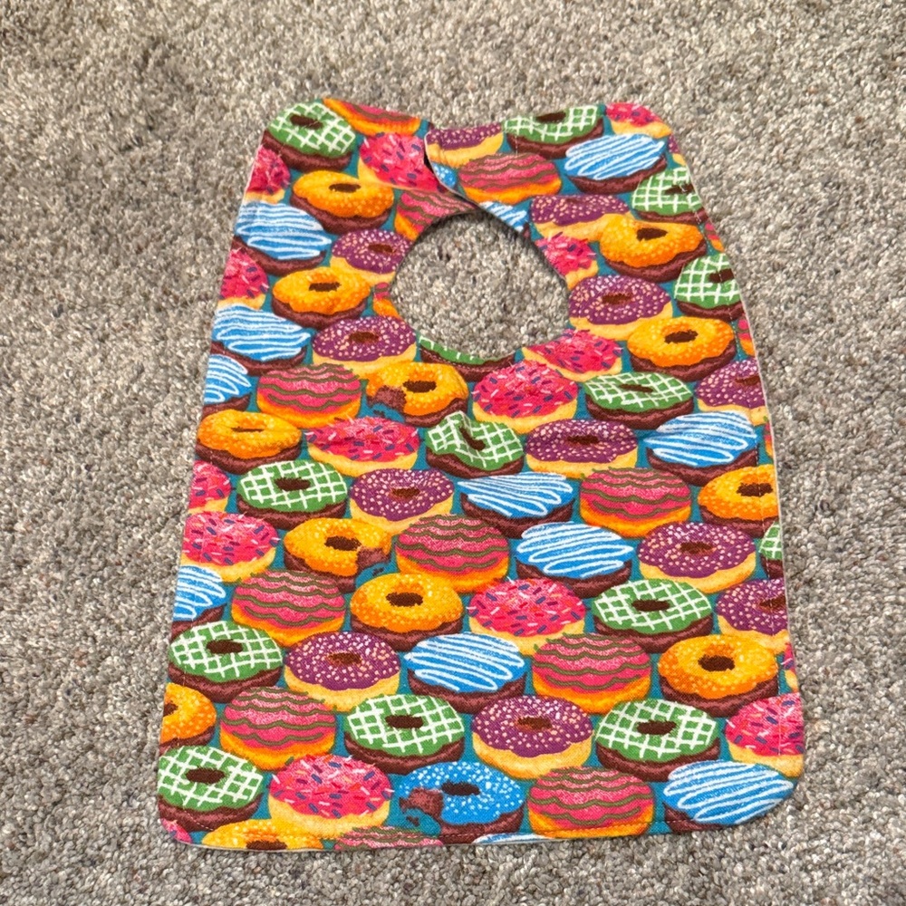 Handmade Donut Baby Bib NEW